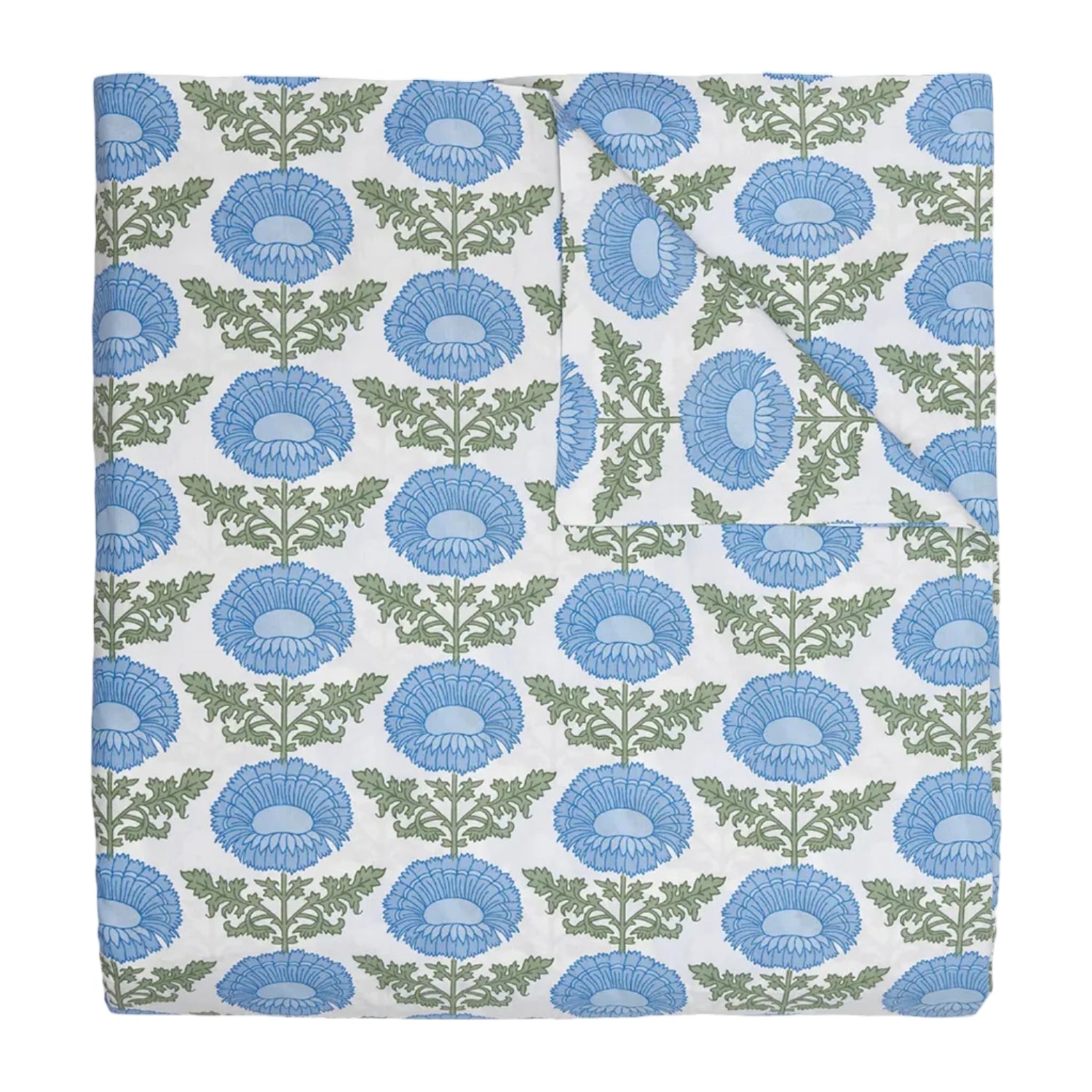 Kaavia Light Indigo Organic Duvet & Shams by John Robshaw