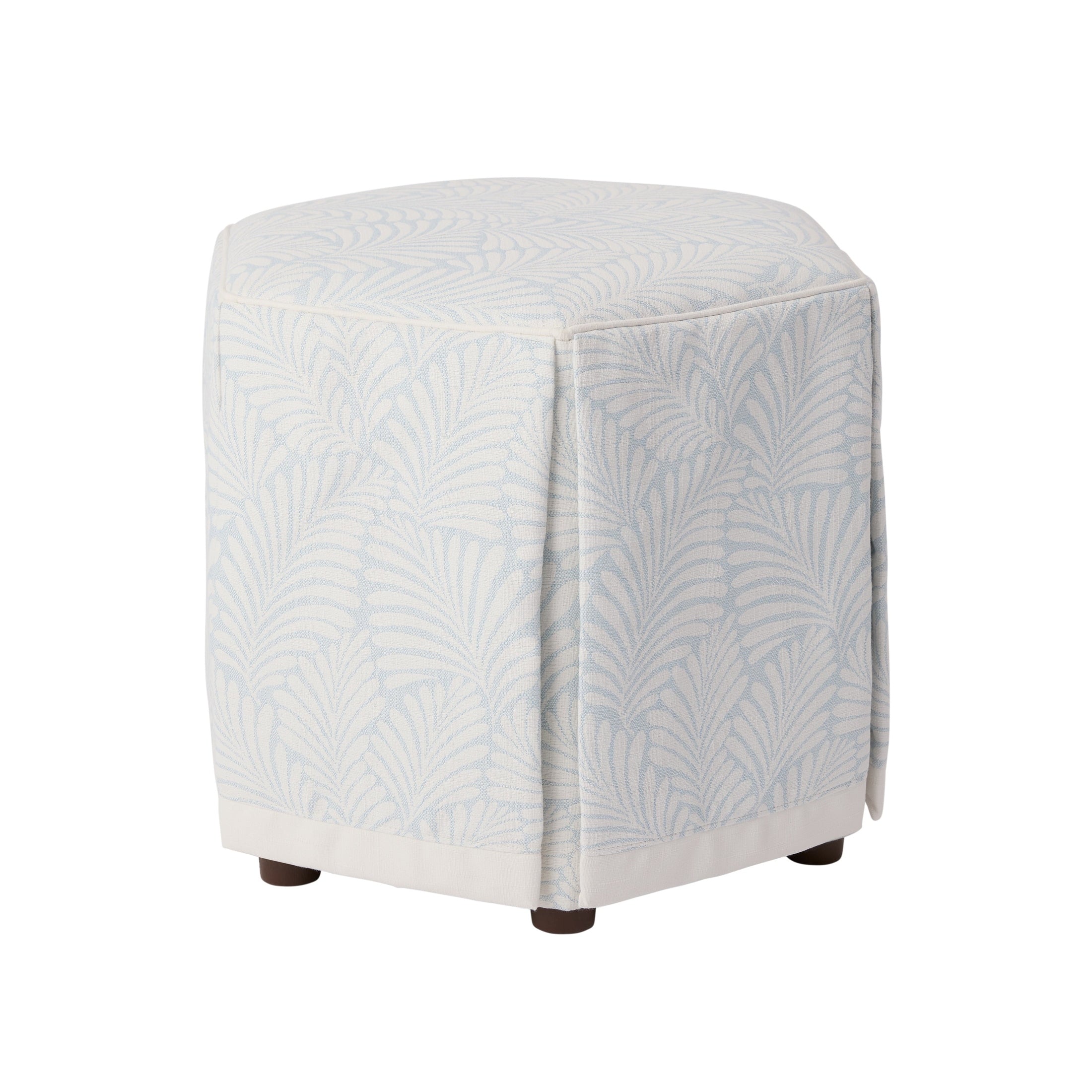 Elodie Ottoman - Sunbrella® Havana Palm