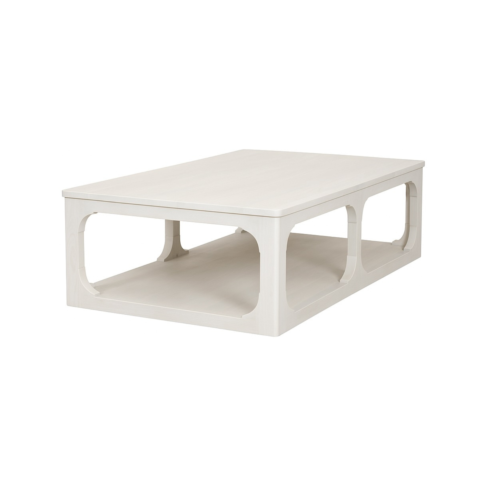 Solana Rectangular Coffee Table - White