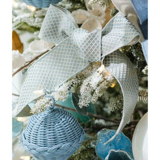 Tinsel Trellis Jacquard Ribbon
