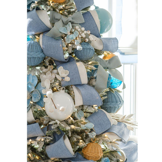 Winter White Orb Ornament - Set of 3