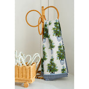 Blue Bow Christmas Tree Tea Towel