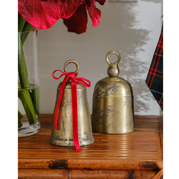 Antiqued Decorative Sleigh Bells - Set of 3