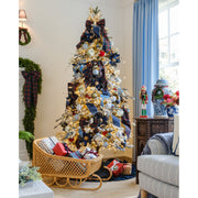 Christmas Plaid Glass Ornament - Set of 3