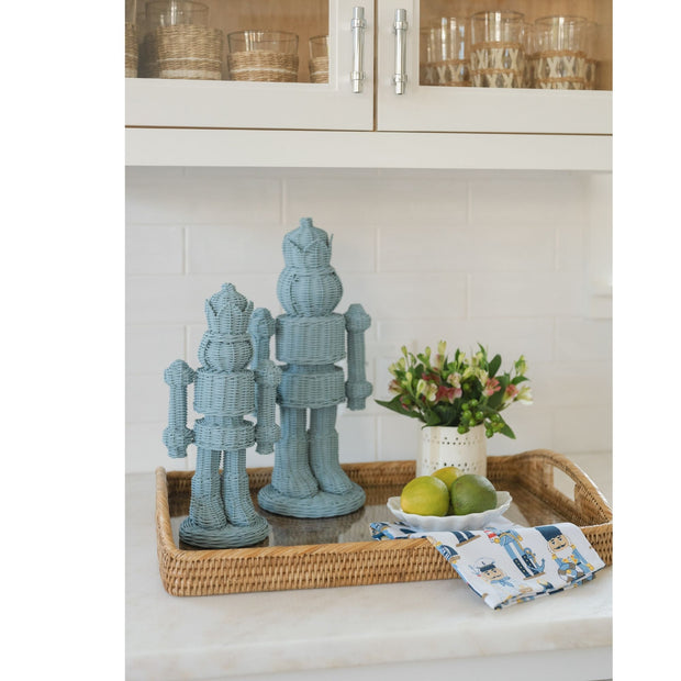 Wicker Nutcracker - Blue