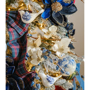 Blue Pussy Willow Tree Stem - Set of 6