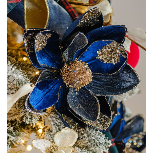 Navy Blue Magnolia Tree Stem - Set of 6