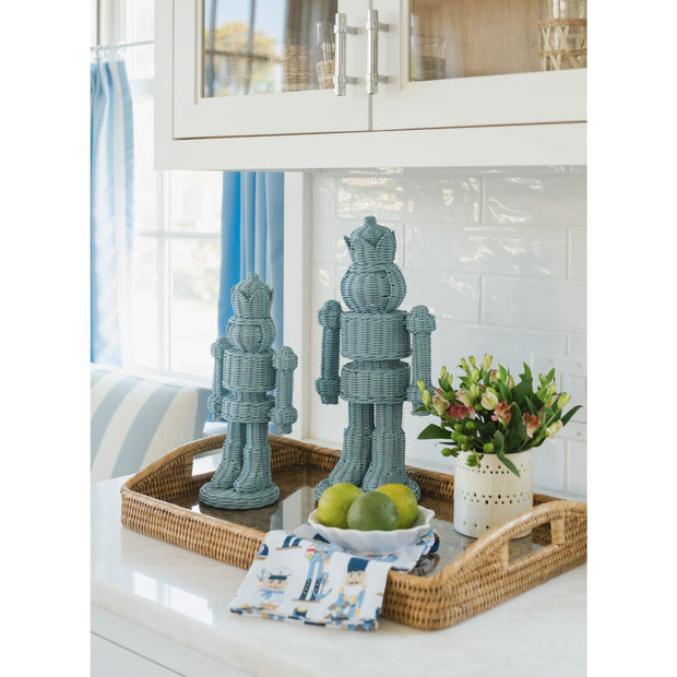 Wicker Nutcracker - Blue