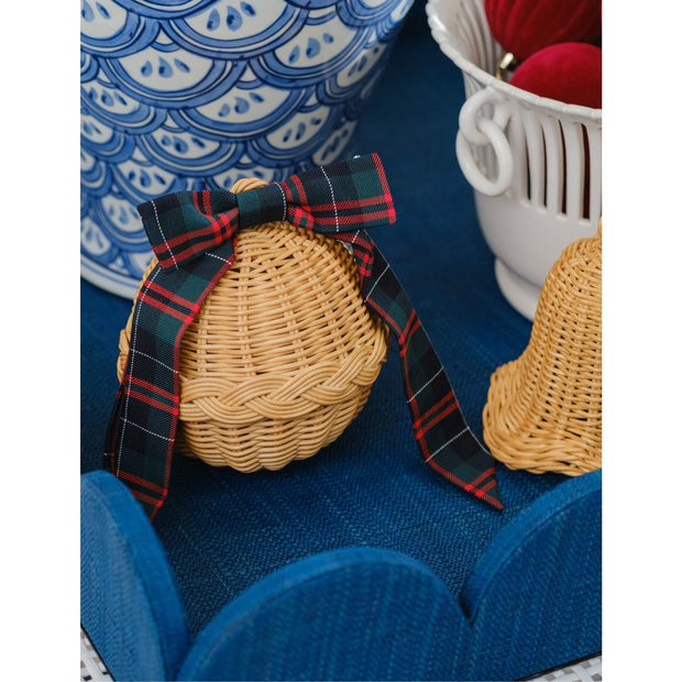 Braided Rattan Ornament - Natural