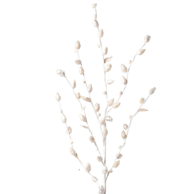 Ivory Pussy Willow Tree Stem - Set of 6