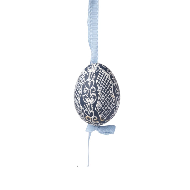 Grandmillennial Egg Ornament - Set of 3