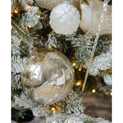 Mercury Glass Bubble Ornament - Set of 3