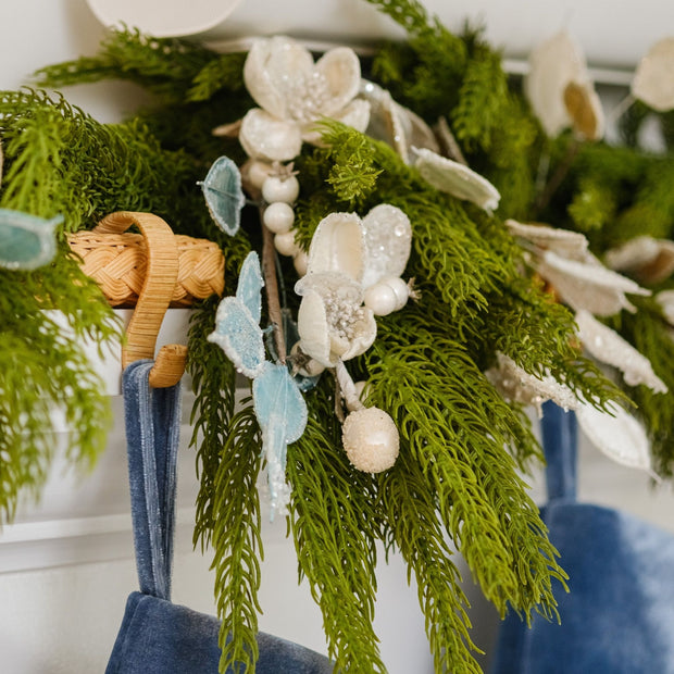 Wintery Magnolia Blossom Tree Stem - Set of 6