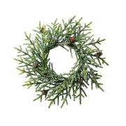 Petite Frosted Fir Faux Wreath