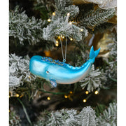 Jeweled Blue Whale Ornament