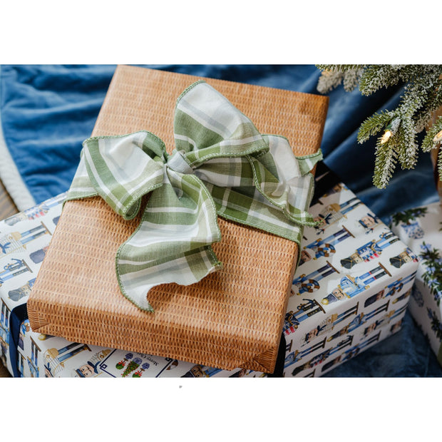 Rattan Gift Wrap Roll