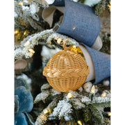 Braided Rattan Ornament - Natural