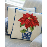 Chinoiserie Poinsettia Hook Pillow