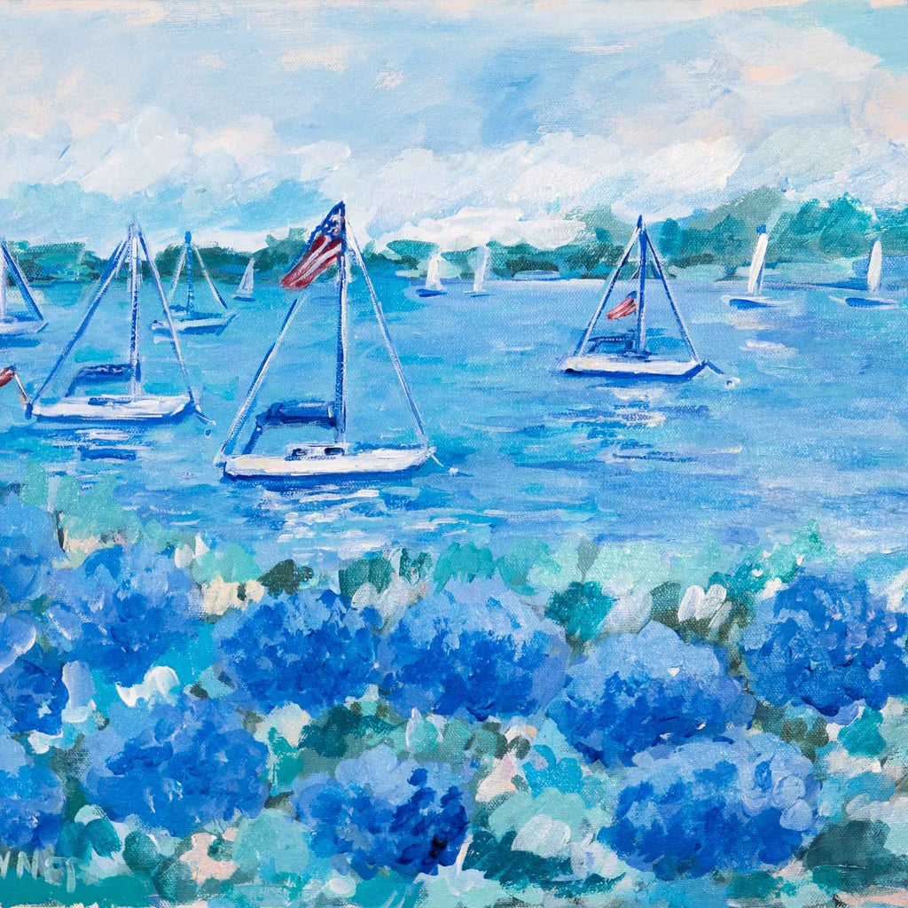 Freshwater Sailing Original Framed Painting – Cailini Coastal