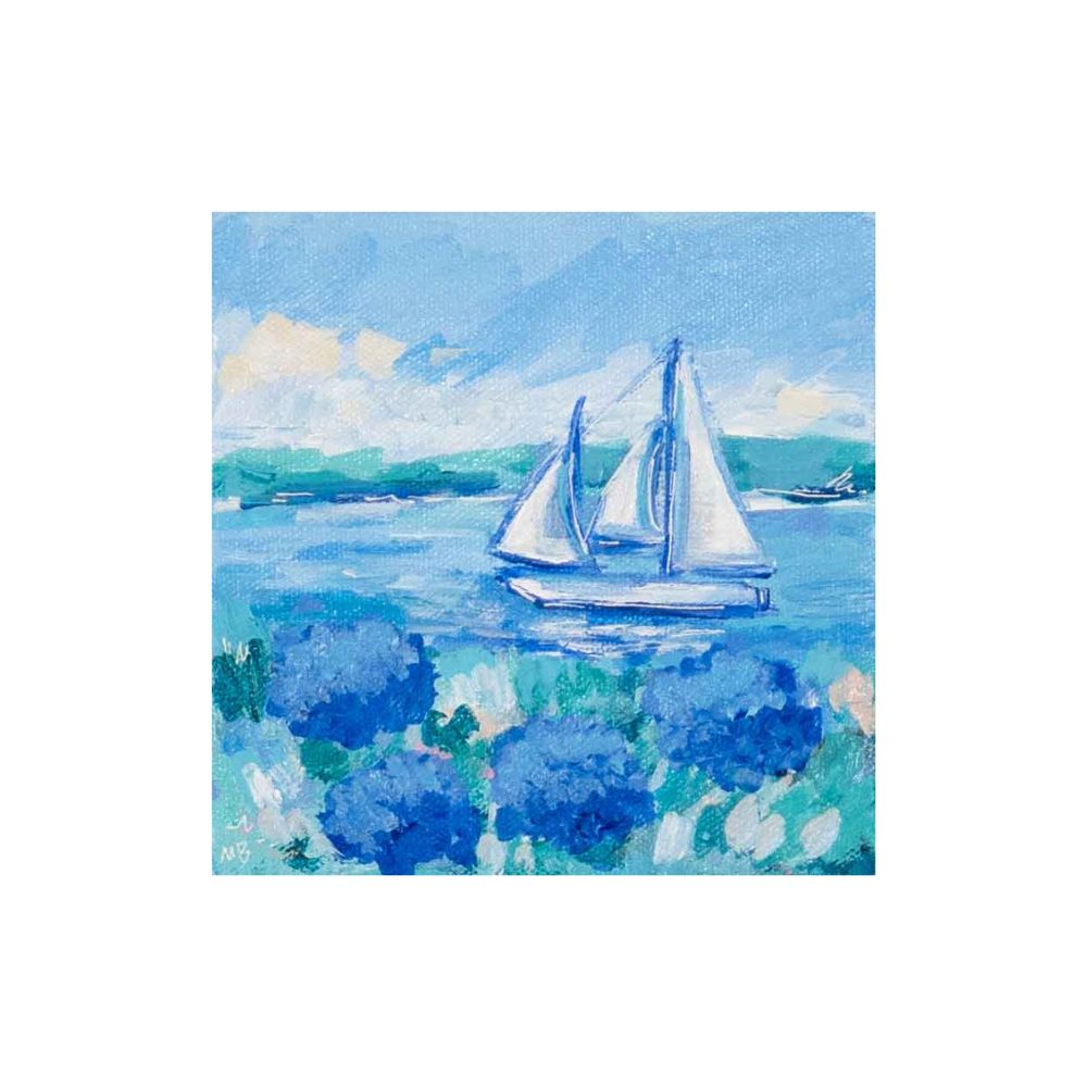 Full Sail Ahead Original Painting