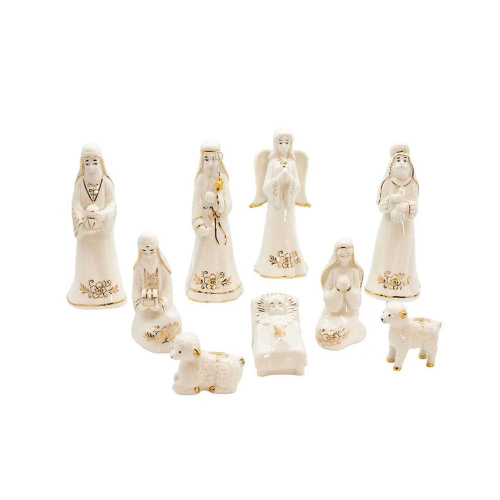 Gilded Nativity Set
