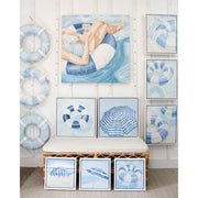 Seaside Stripes Original Framed Painting