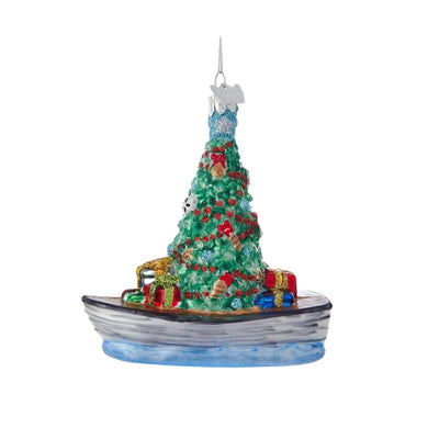 Nantucket Dory Boat Ornament