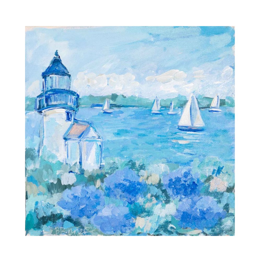 Island Charm I Original Framed Painting