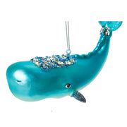 Jeweled Blue Whale Ornament