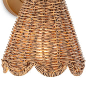Miramar Hanging Sconce - Natural Brass