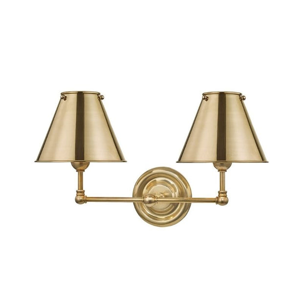 Classic No.1 Double Sconce - Brass