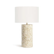 Sand Herringbone Table Lamp