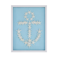 White Starfish Anchor Framed Art