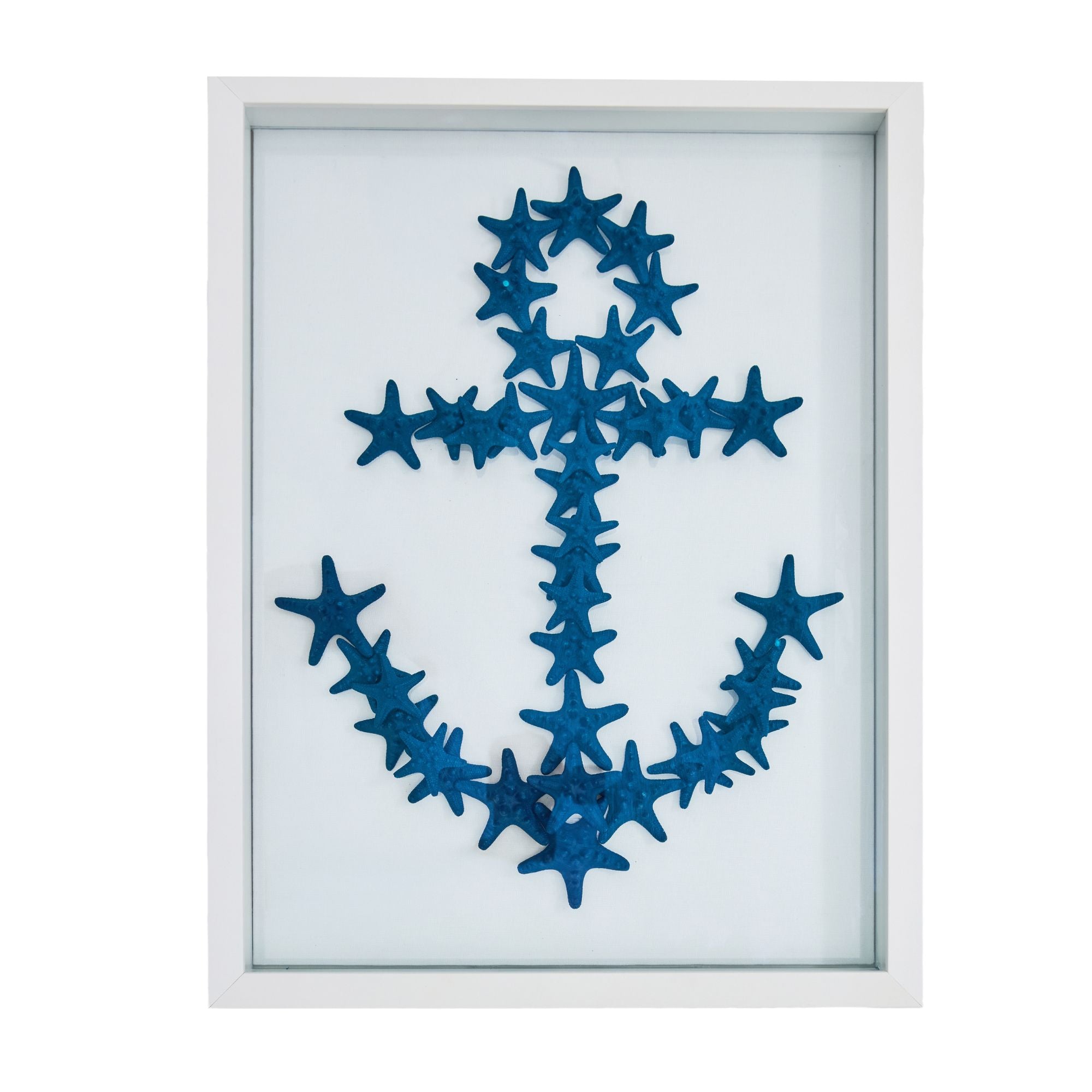 Navy Starfish Anchor Framed Art