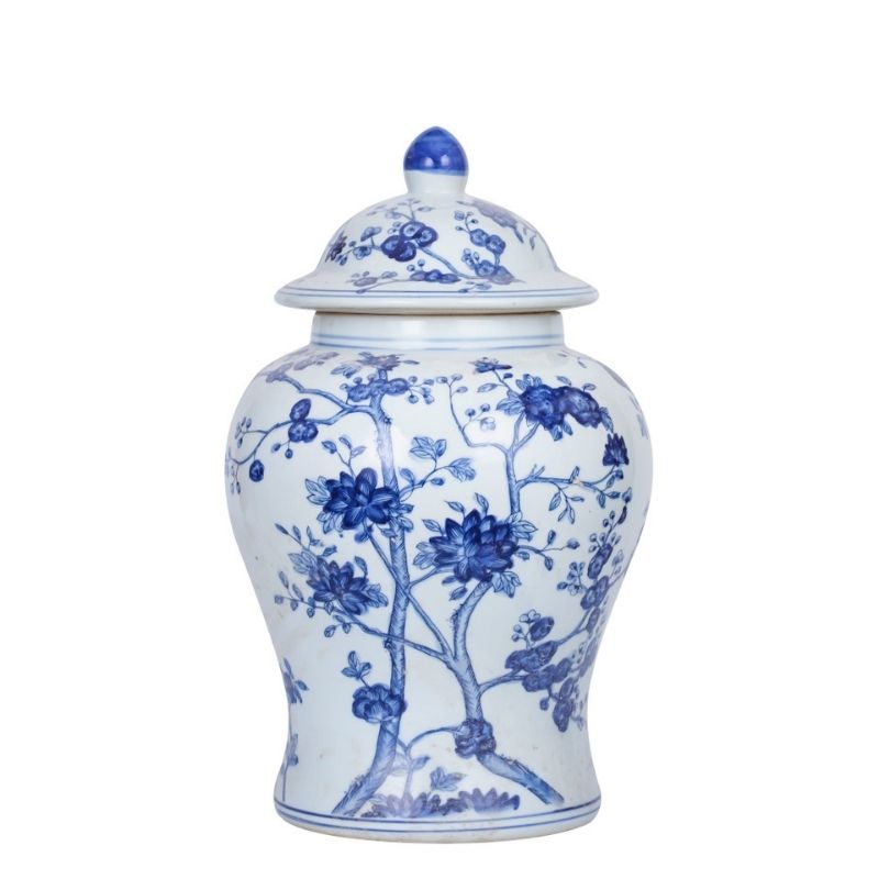 Dogwood Blossom Temple Jar