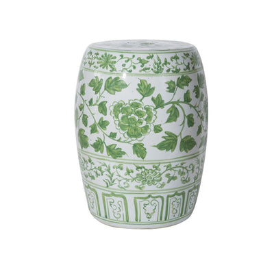 Sea Green Peony Garden Stool