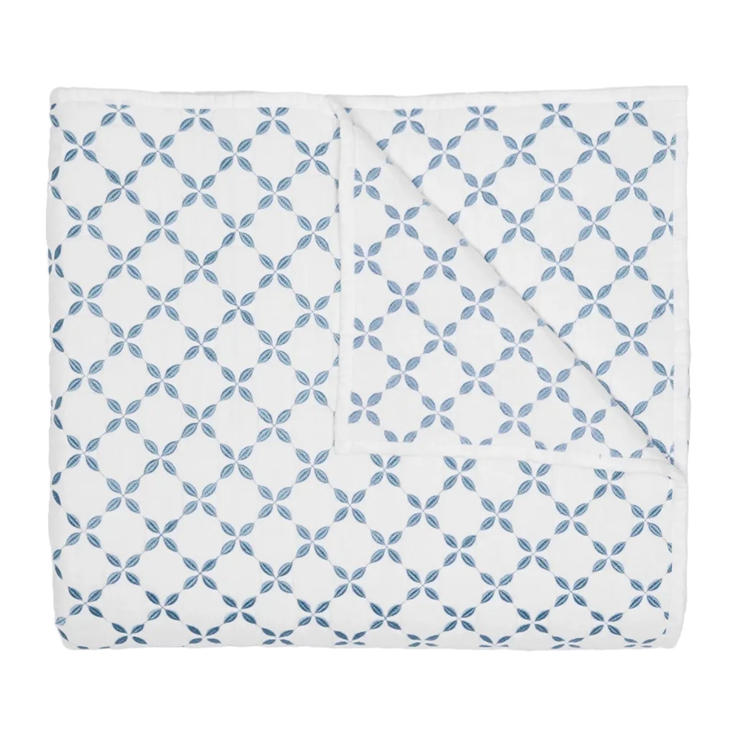 Layla Light Indigo Quilt & Shams by John Robshaw
