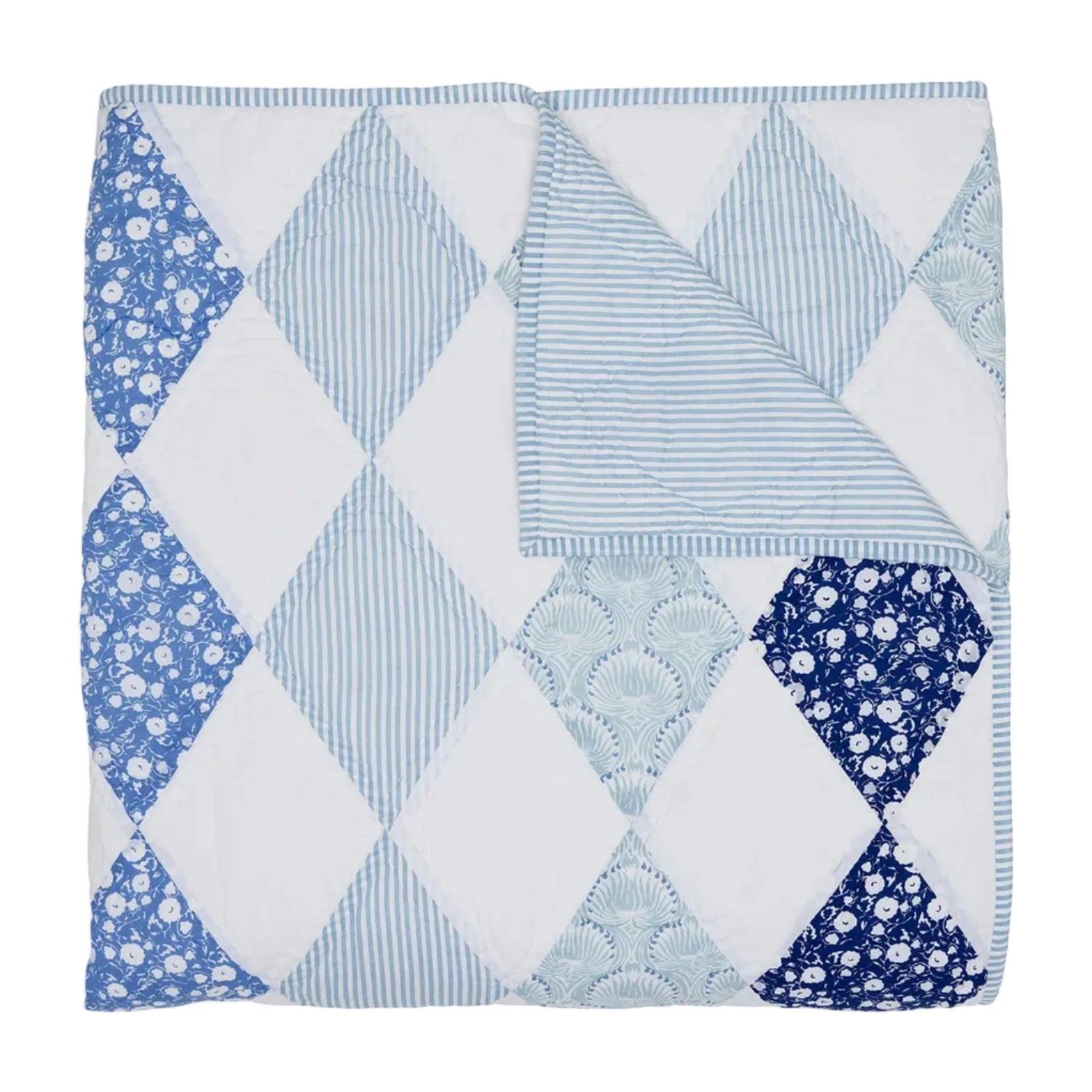 Namit Azure Quilt & Shams by John Robshaw