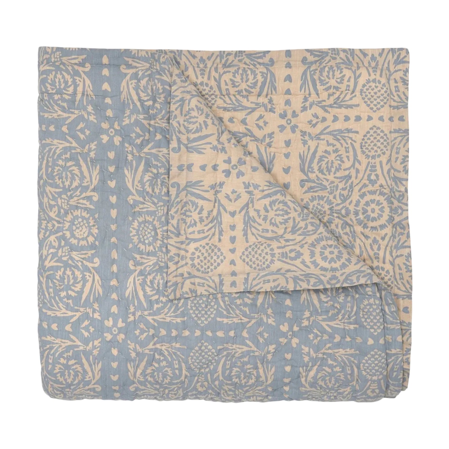 Raisa Slate Woven Quilt & Shams by John Robshaw