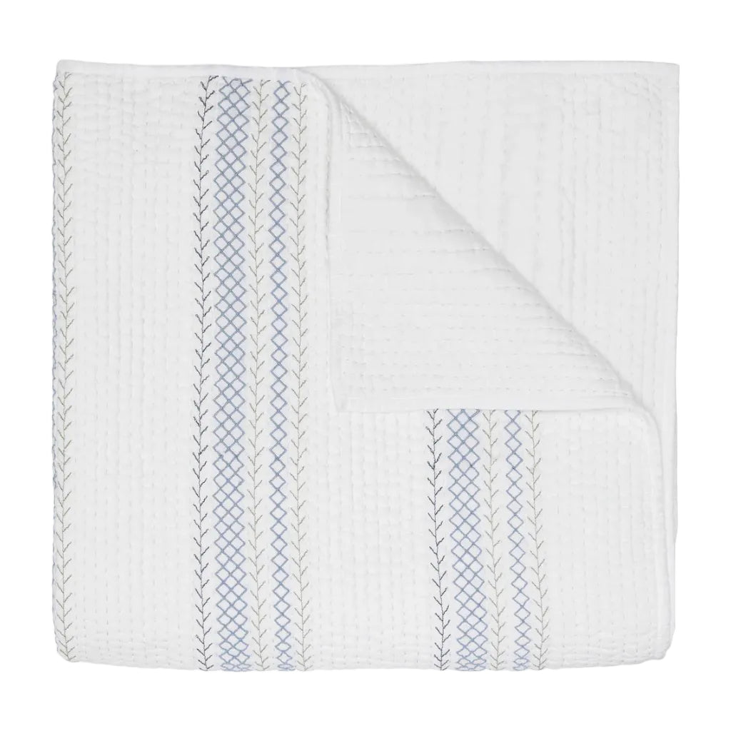 Rimi Light Indigo Quilt & Shams by John Robshaw