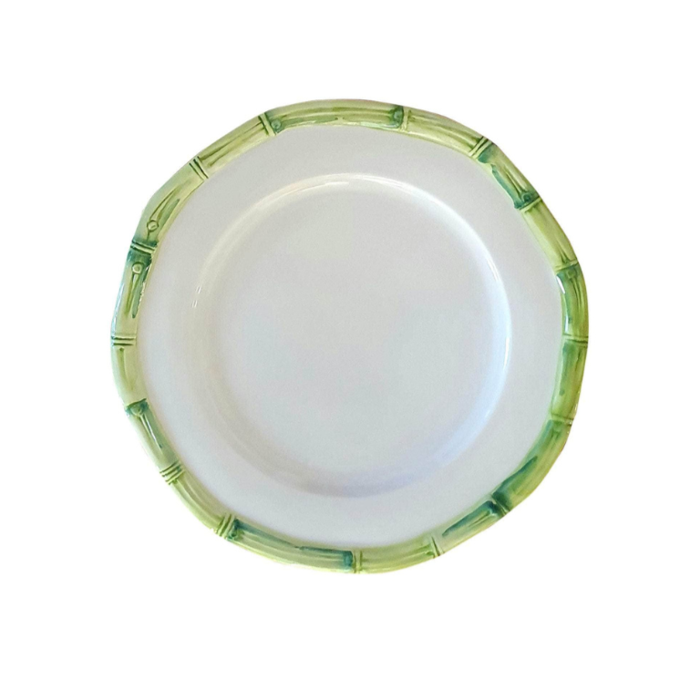 Green Bamboo Dinner Plate