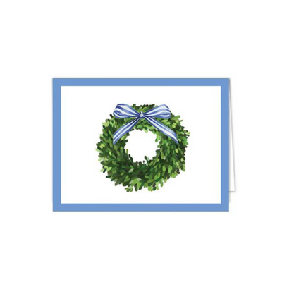 Boxwood Wreath Note Cards