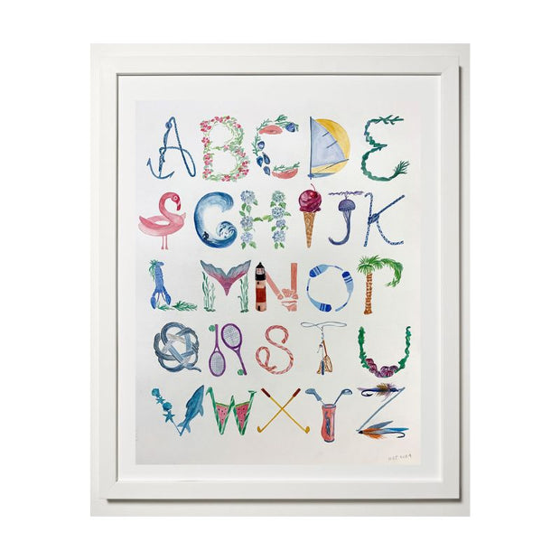 Mollygrams x Cailíní Coastal Alphabet Framed Art