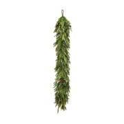 Mixed Winter Greens Faux Garland