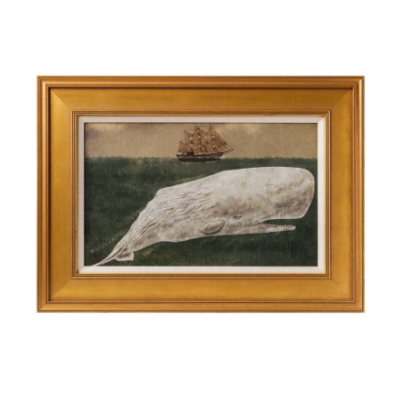 Antique Whale Framed Art - D