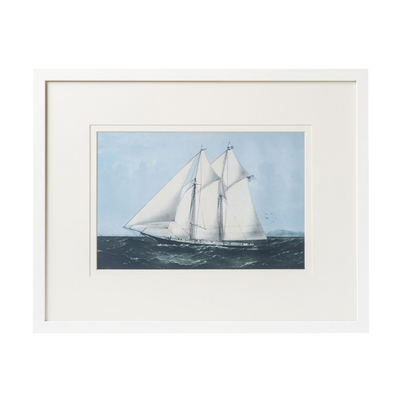 Modern Sailboat Framed Art - H