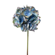 Antiqued Blue Hydrangea Faux Stem