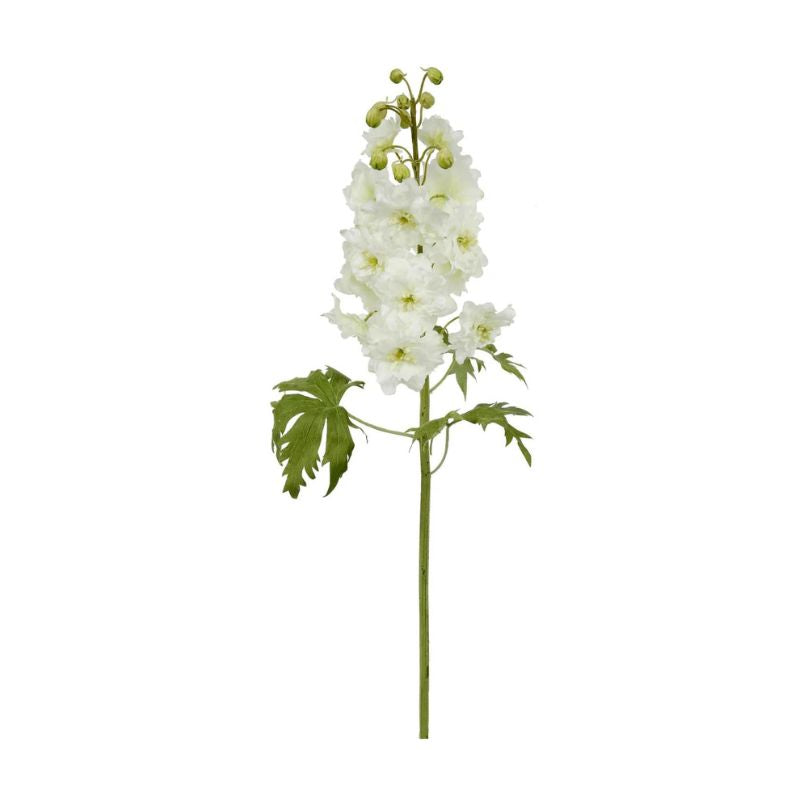 White Delphinium Faux Stem