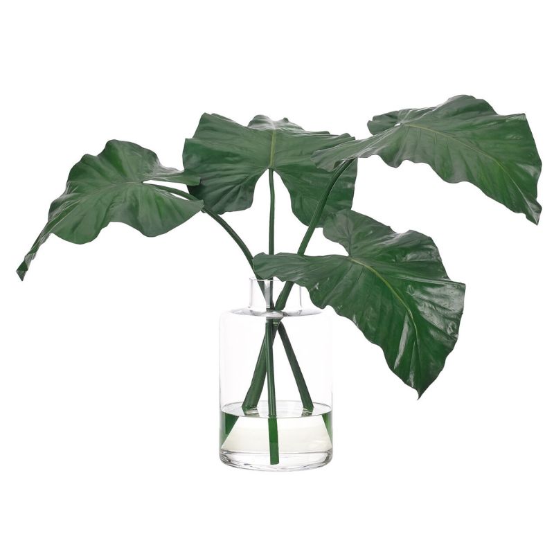 Colocasia Leaf Faux Arrangement