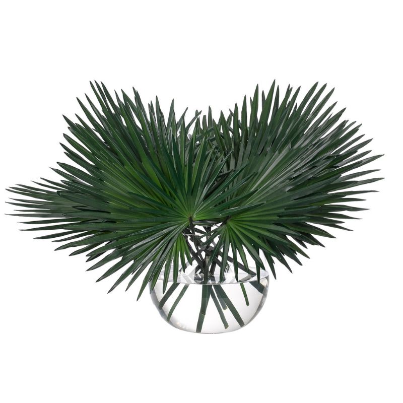 Fan Palm Faux Bubble Arrangement